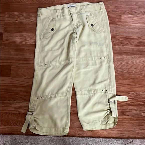 Vince Yellow Ankle Cropped Jeans - Picture 1 of 5